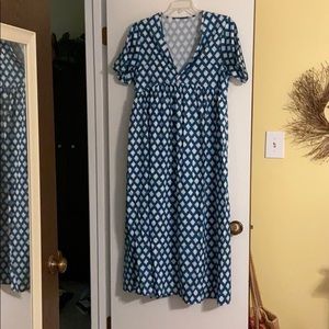 BLUE MAXI DRESS XL